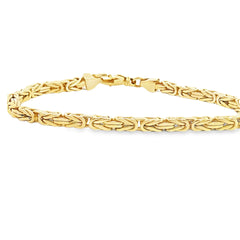14k Yellow Gold Byzantine Bracelet 24.3 Gram