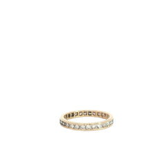 14k Yellow Gold .50ct F VS2 Round Diamond Channel Set Eternity Ring