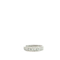 Platinum .75ct F VS2 Channel Set Princess Cut Wedding / Anniversary Band