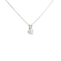 14k White Gold .70ct G SI1 Round Diamond 4 Prong Solitaire Diamond Pendant
