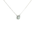 18k White Gold .75ct F VS2 Round Diamond Solitaire Necklace