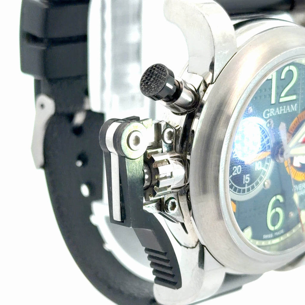 Pre-Owned Graham Overlord Mark Lii Chrono fighter / Automatic/ Steel/ Rubber Band/ 47 mm/ Year 2015 Watch