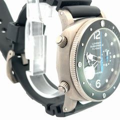 Pre-Owned Panerai Luminor Submersible 1950 3 Day Automatic Flyback Titanium/ PAM00615 / Year 2015 / Men Watch