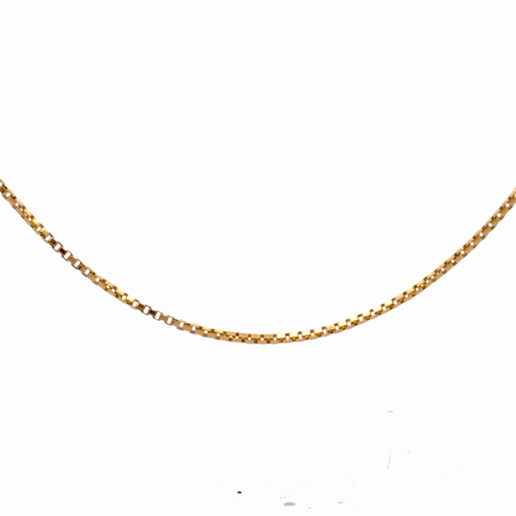 14k Yellow Gold Box Chain 7.1 gram 1.2 mm 24"inch