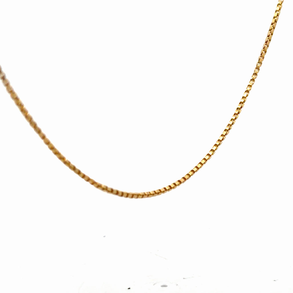 14k Yellow Gold Box Chain 7.1 gram 1.2 mm 24"inch