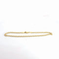 14k Yellow Gold 2.2 gram Open Curb Bracelet 8"inch