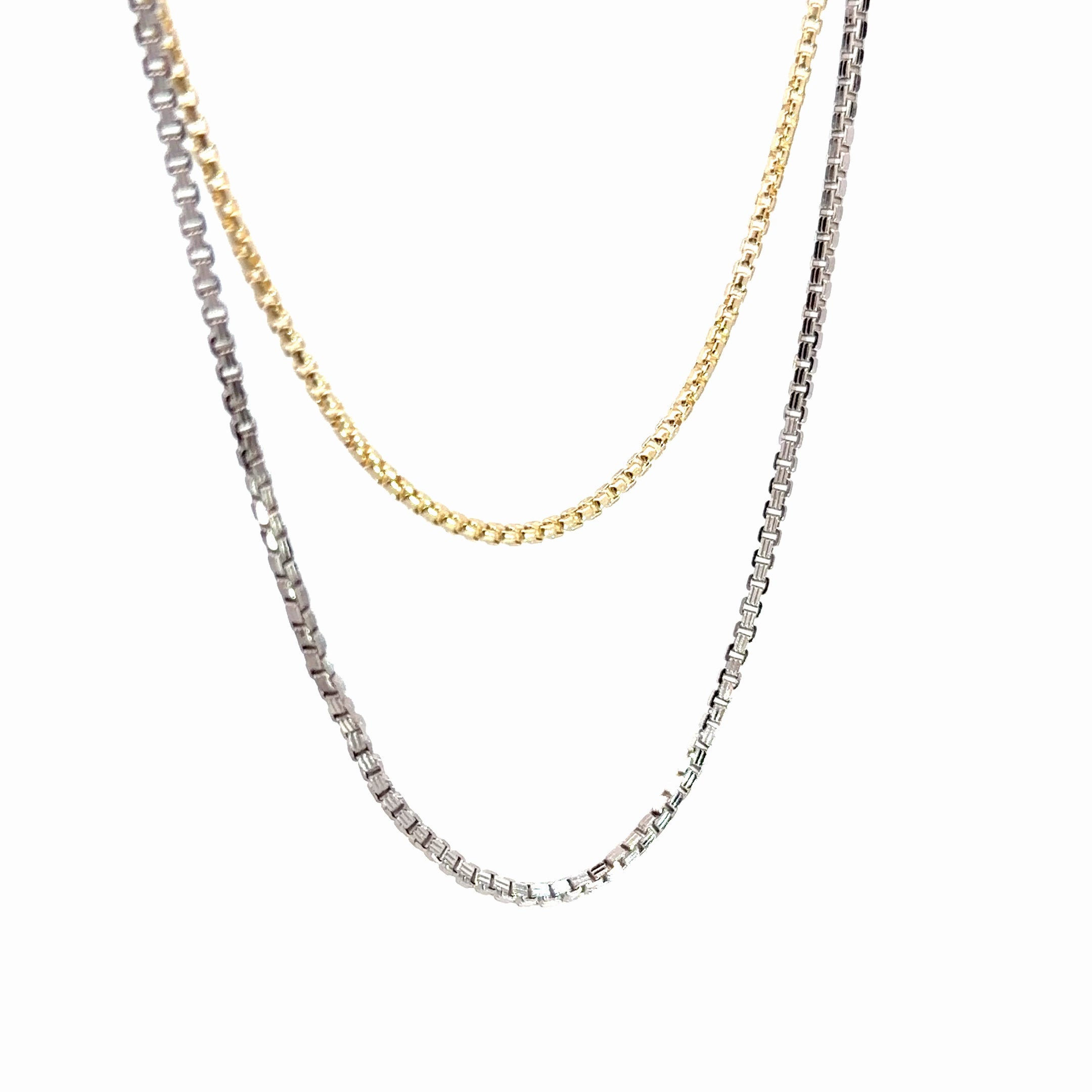 14k Yellow Gold Box Chain 8.4 gram 1.75mm 18"inch