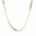 14k Yellow Gold Open Curb Chain 4.1 gram 3.5mm 18"inch