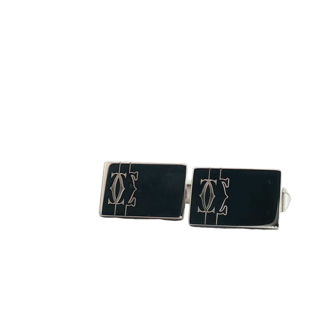 Pre-Owned Cartier Cuff Links Silver (925)