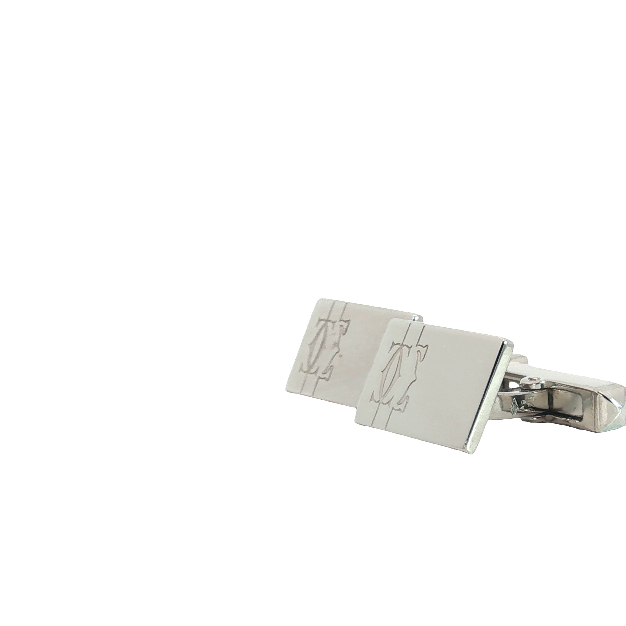 Pre-Owned Cartier Cuff Links Silver (925)