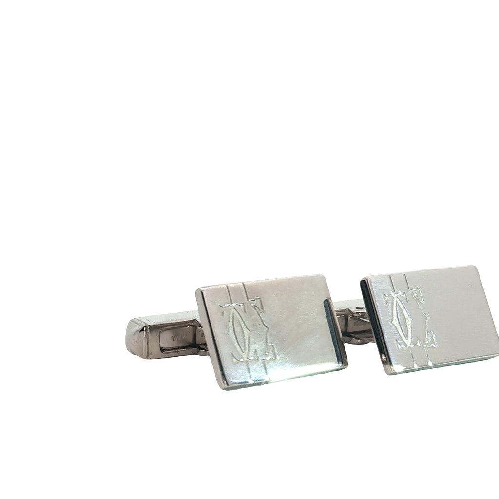 Pre-Owned Cartier Cuff Links Silver (925)
