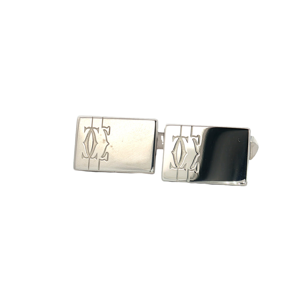 Pre-Owned Cartier Cuff Links Silver (925)