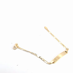 14k Yellow Gold Curb Baby ID Bracelet 2.3 gram 6"inch