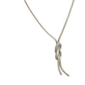 Pre-Owned John Hard Love Knot Y Sterling Silver Necklace 22"in