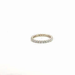 18k White Gold .75ct F VS2 Round Diamond Eternity Ring