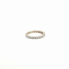 18k White Gold .75ct F VS2 Round Diamond Eternity Ring