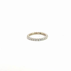 18k White Gold .75ct F VS2 Round Diamond Eternity Ring