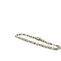 18k White Gold Link Italian Bracelet 12.1 gram 8"in