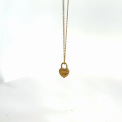 Pre-Loved Tiffany & Co. 18k Yellow Gold Heart Lock Pendant