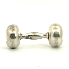 Pre-Loved Vintage Tiffany & Co. Baby Spoon 26.4 gram 4"inch, Fork 21.3 gram 4"inch and Rattle 31.2 gram 2 1/2"inch Set