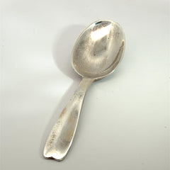 Pre-Loved Vintage Tiffany & Co. Baby Spoon 26.4 gram 4"inch, Fork 21.3 gram 4"inch and Rattle 31.2 gram 2 1/2"inch Set