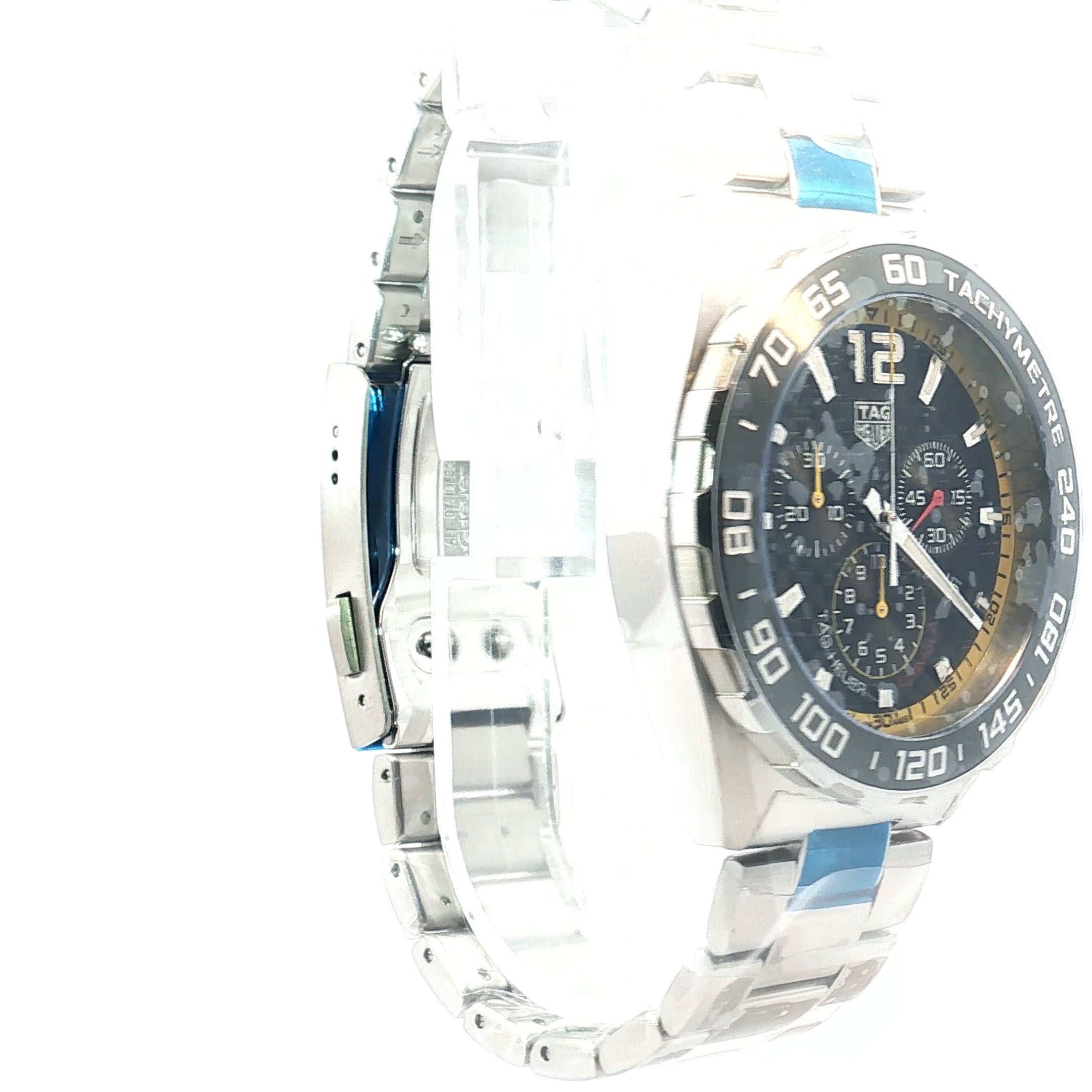 Pre-owned Tag Heuer Formula 1 / Steel/ Grey Dial/ 43mm/ Year 2021/ Chronograph/ CAZ101AC.BA0842