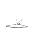 14k White Gold .35ct G VS2 Round Diamond Bar Bolo Bracelet