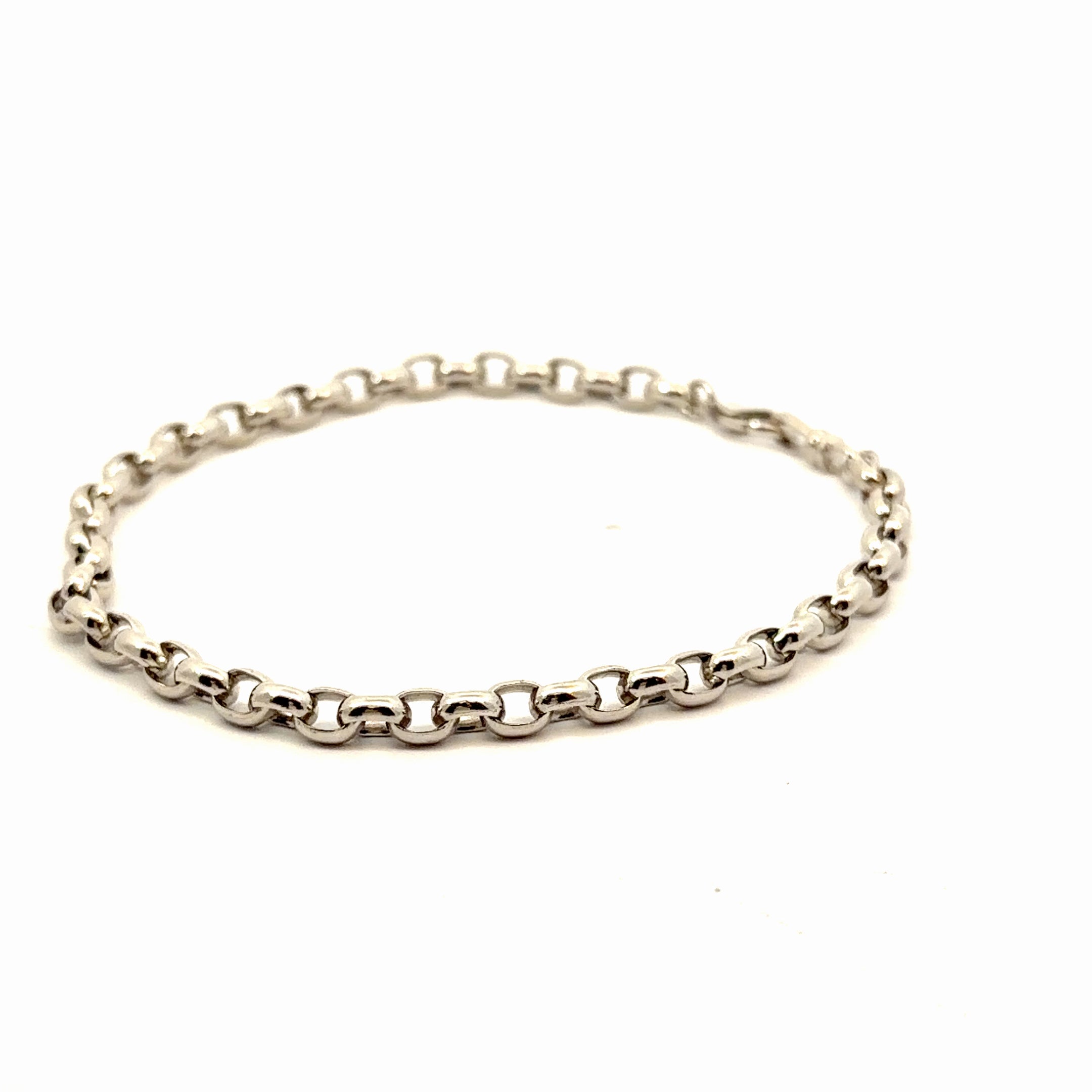 Platinum Belcher Link Bracelet 14.1 gram 8" inch