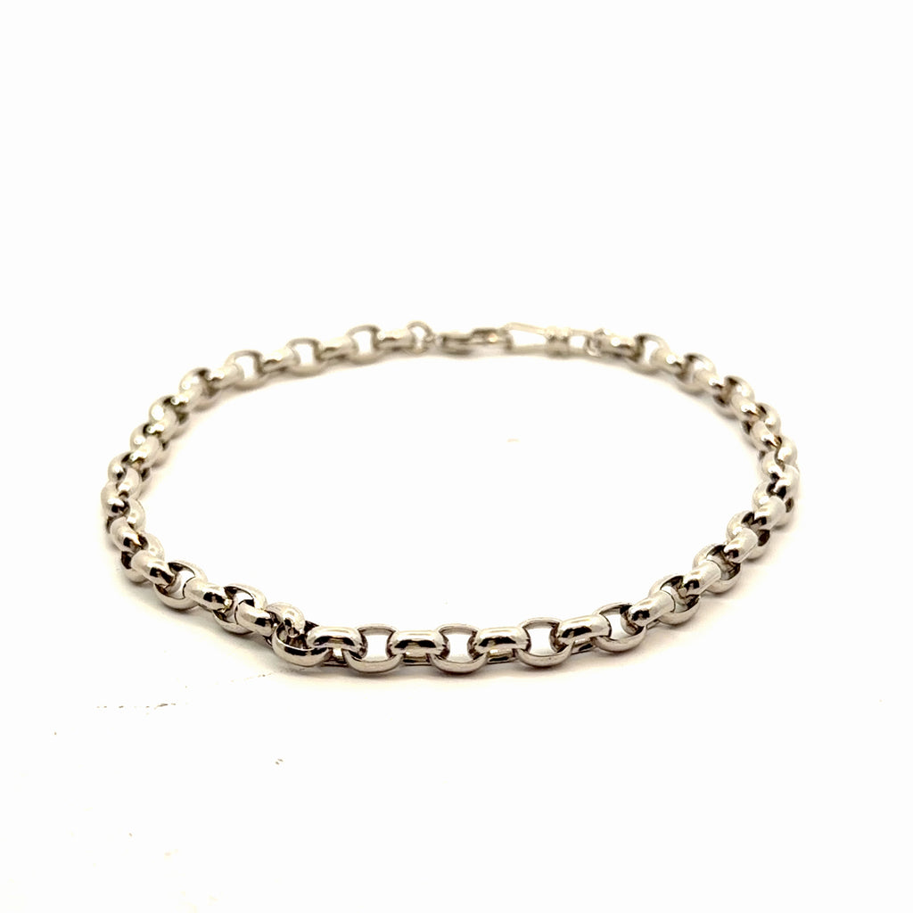 Platinum Belcher Link Bracelet 14.1 gram 8" inch