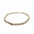 Platinum Belcher Link Bracelet 14.1 gram 8" inch