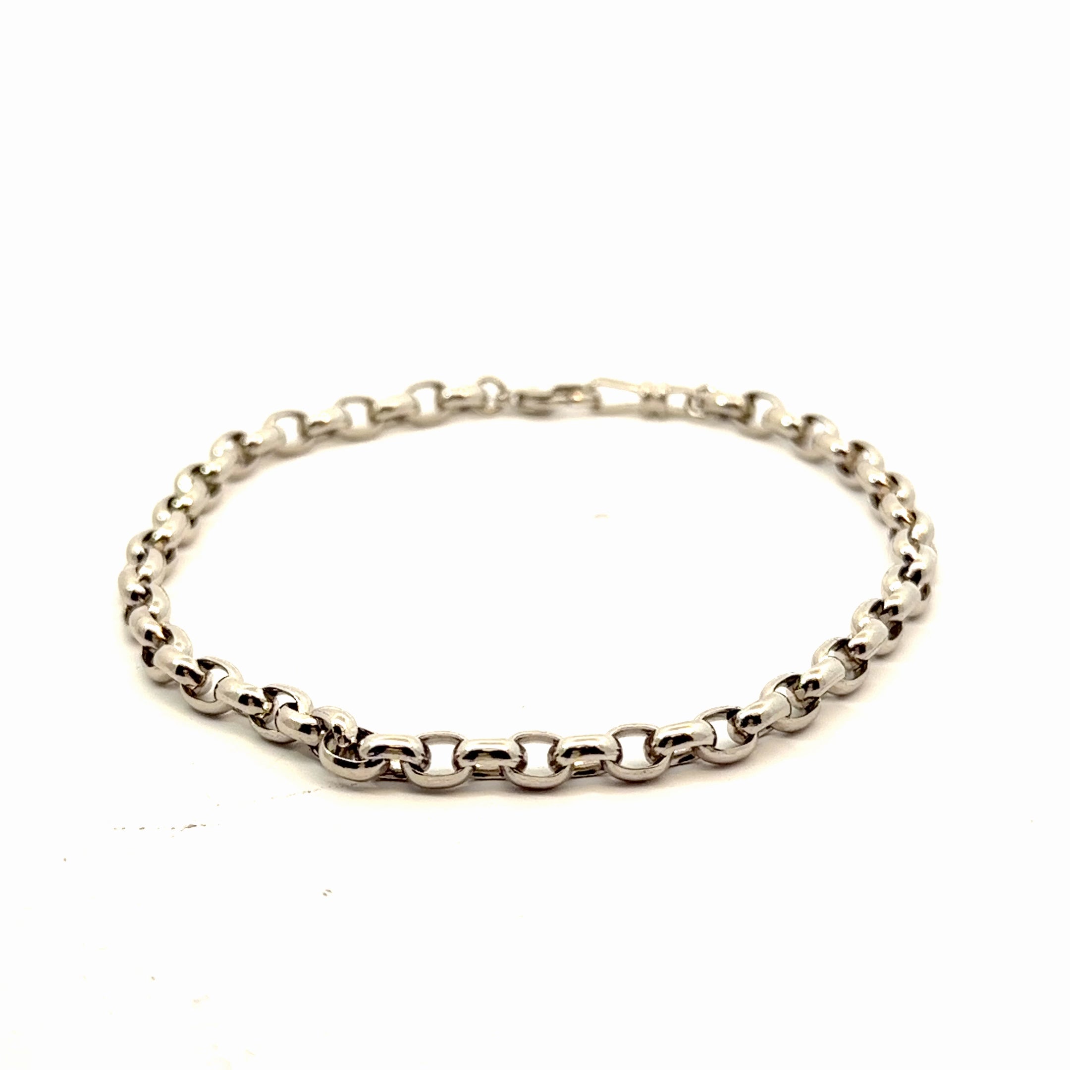 Platinum Belcher Link Bracelet 14.1 gram 8" inch