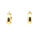 18k Yellow Gold Round Hoop Earrings 4.4 gram