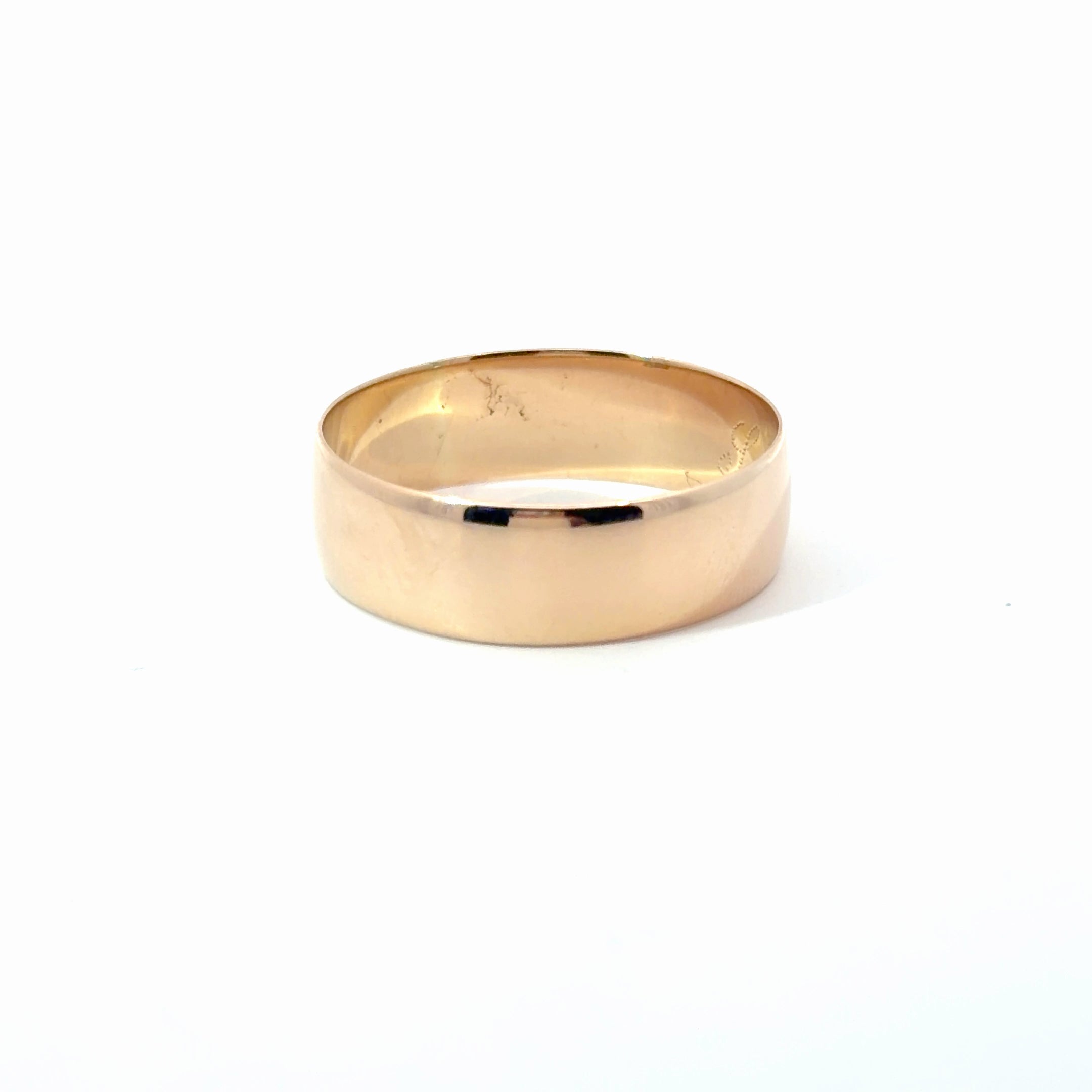 18k Yellow Gold Men Wedding Band 5.6 gram