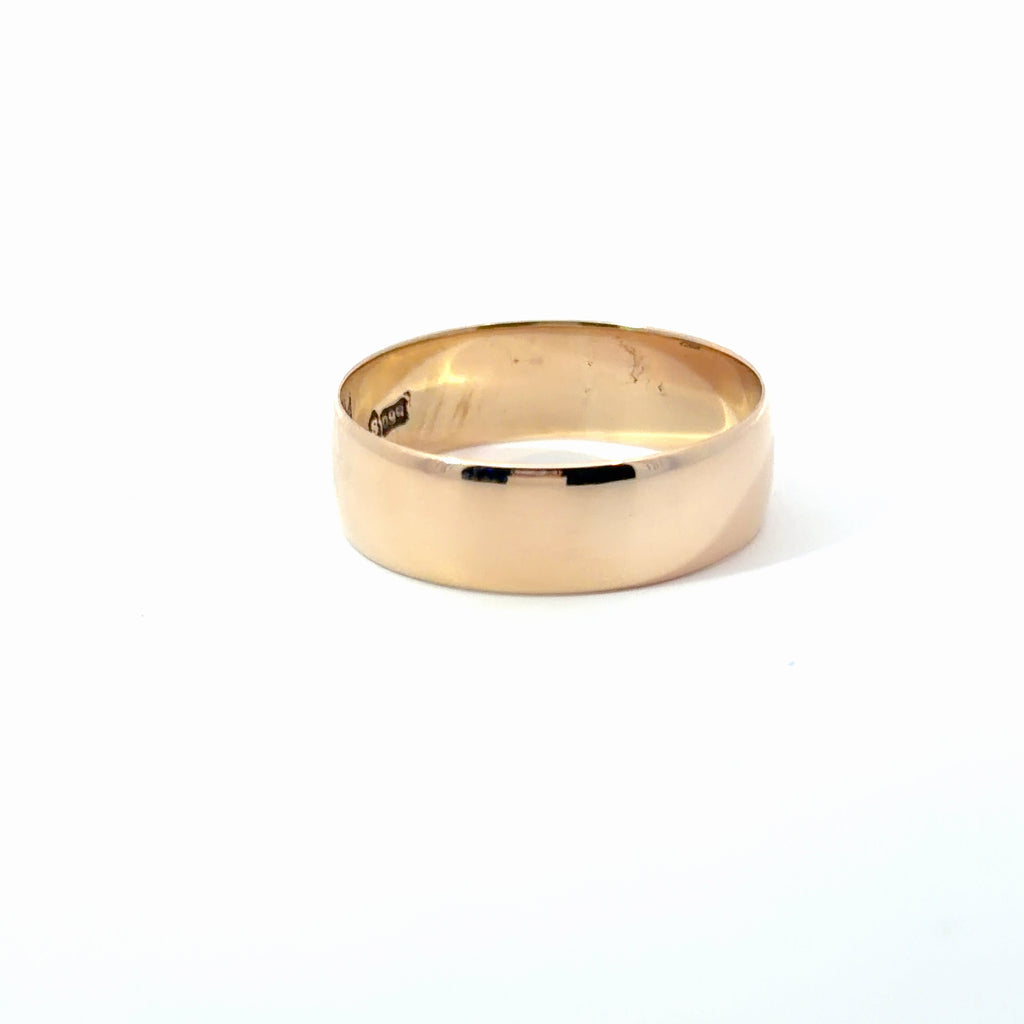 18k Yellow Gold Men Wedding Band 5.6 gram
