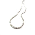 14k White Gold 5.00ct G SI1 Round Diamond Riviera Necklace