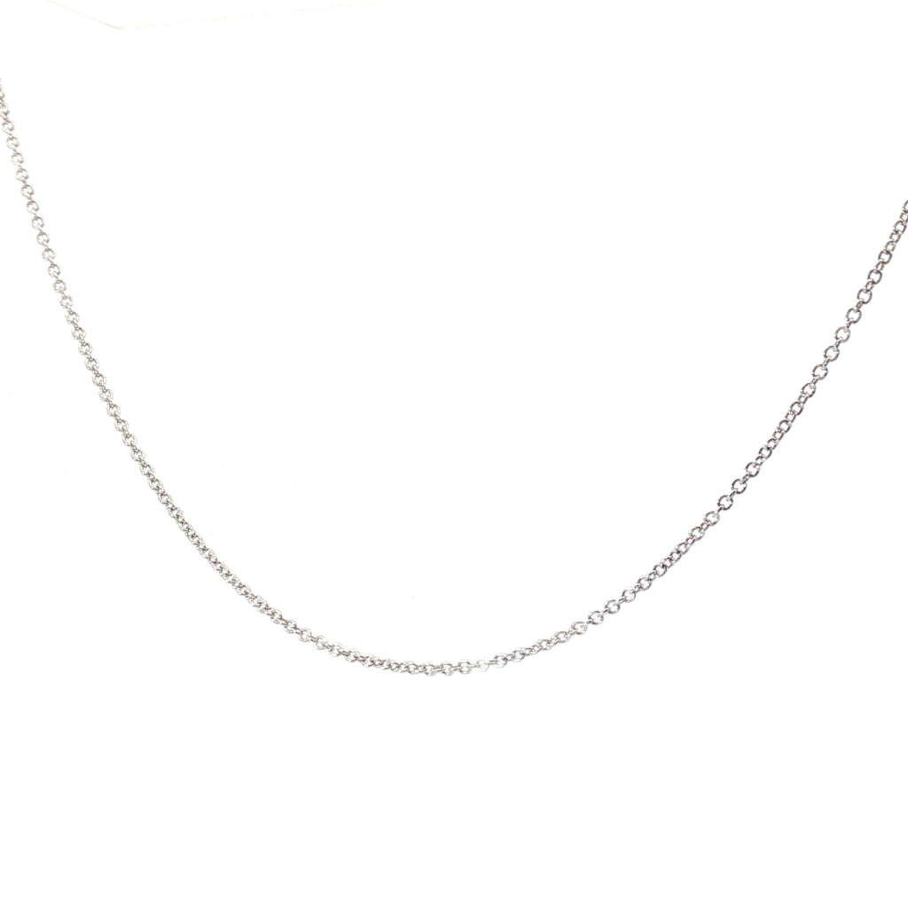 14k White Gold Link Necklace 2.60 gram 18" inch