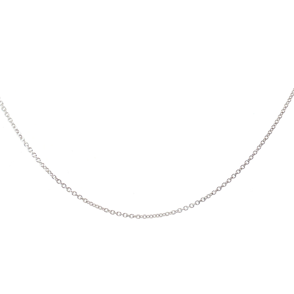 14k White Gold Link Necklace 2.60 gram 18" inch