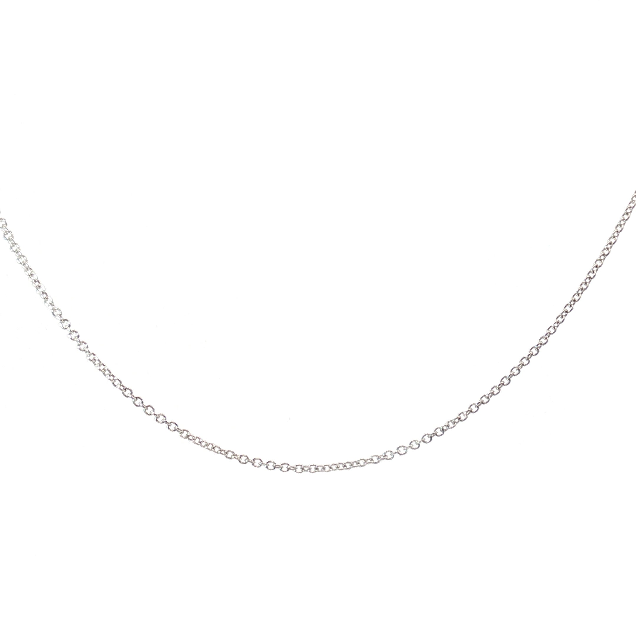 14k White Gold Link Necklace 2.60 gram 18" inch