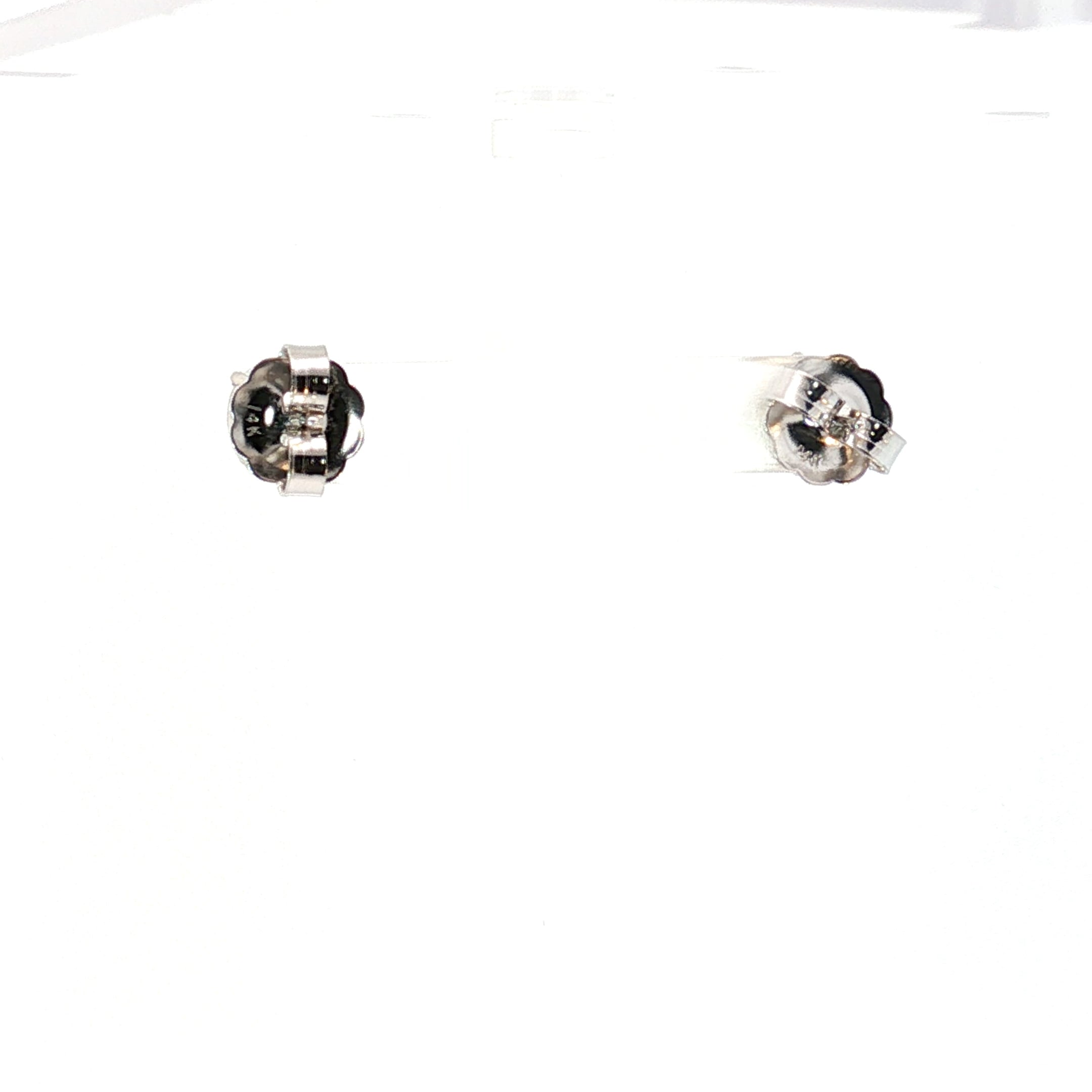 14k White Gold 3.70ct G I1 Round Total Diamond Weight Stud Earrings