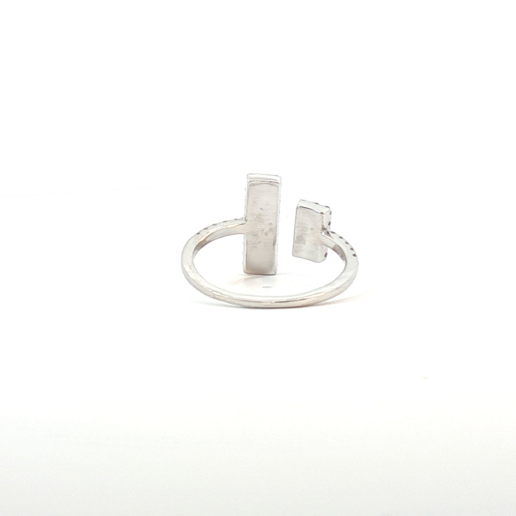 14k White Gold .55ct G VS2 Round Diamond Fashion Ring Size 9