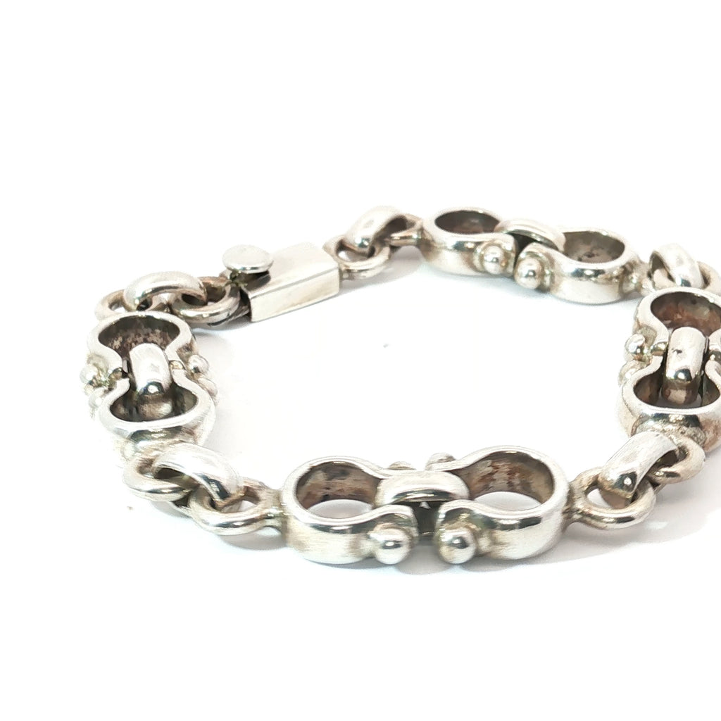 Silver Mariner's Link Men Bracelet 35.8 gram 8 " inch