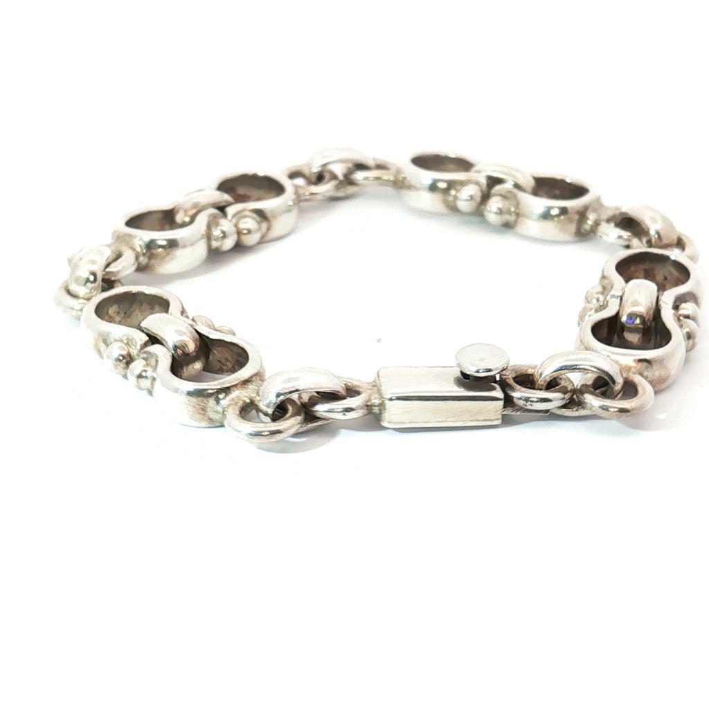Silver Mariner's Link Men Bracelet 35.8 gram 8 " inch