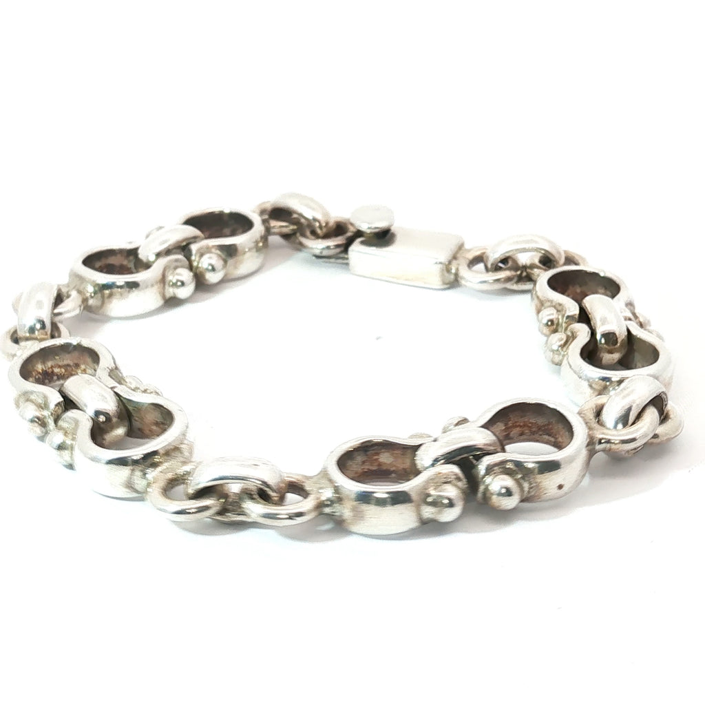 Silver Mariner's Link Men Bracelet 35.8 gram 8 " inch