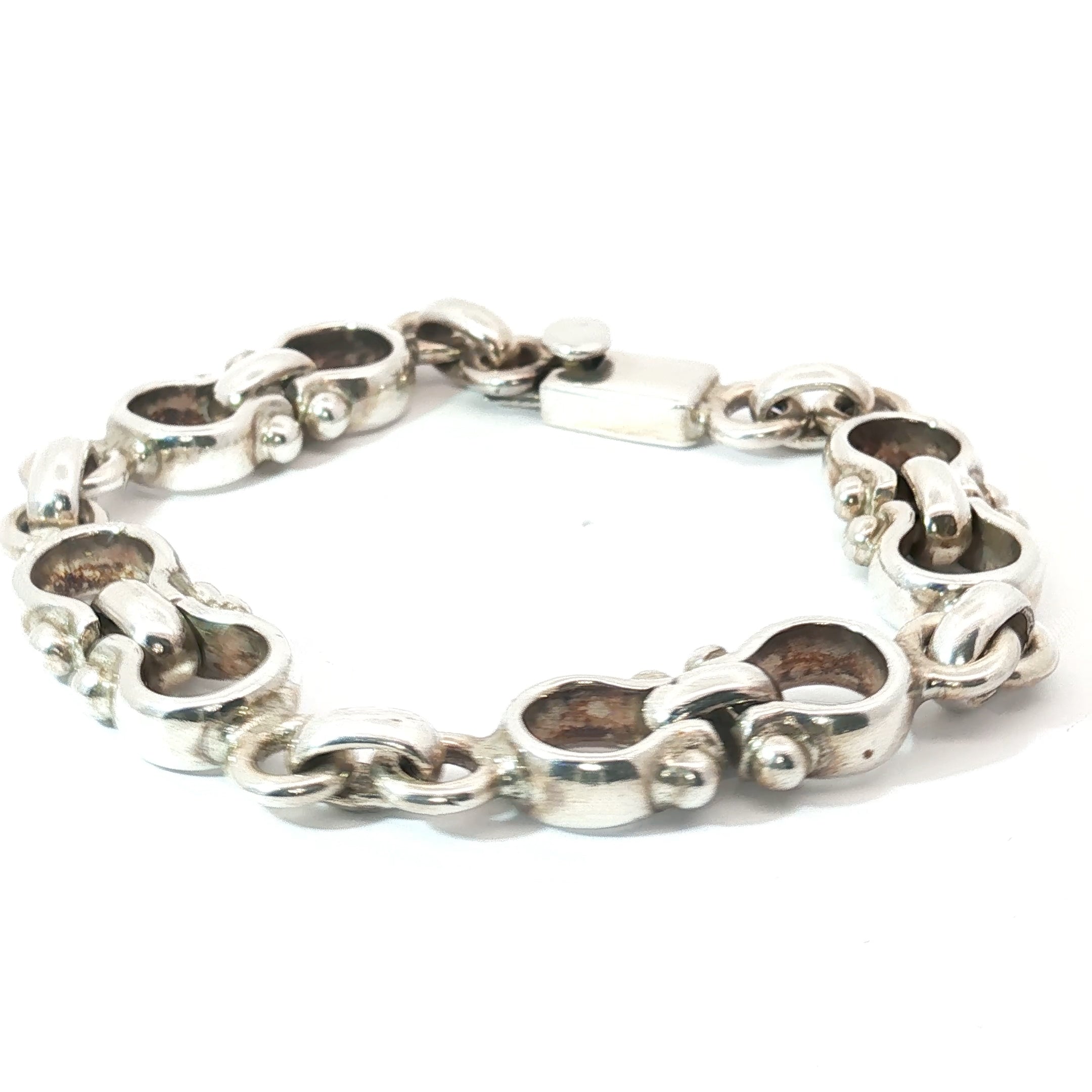 Silver Mariner's Link Men Bracelet 35.8 gram 8 " inch