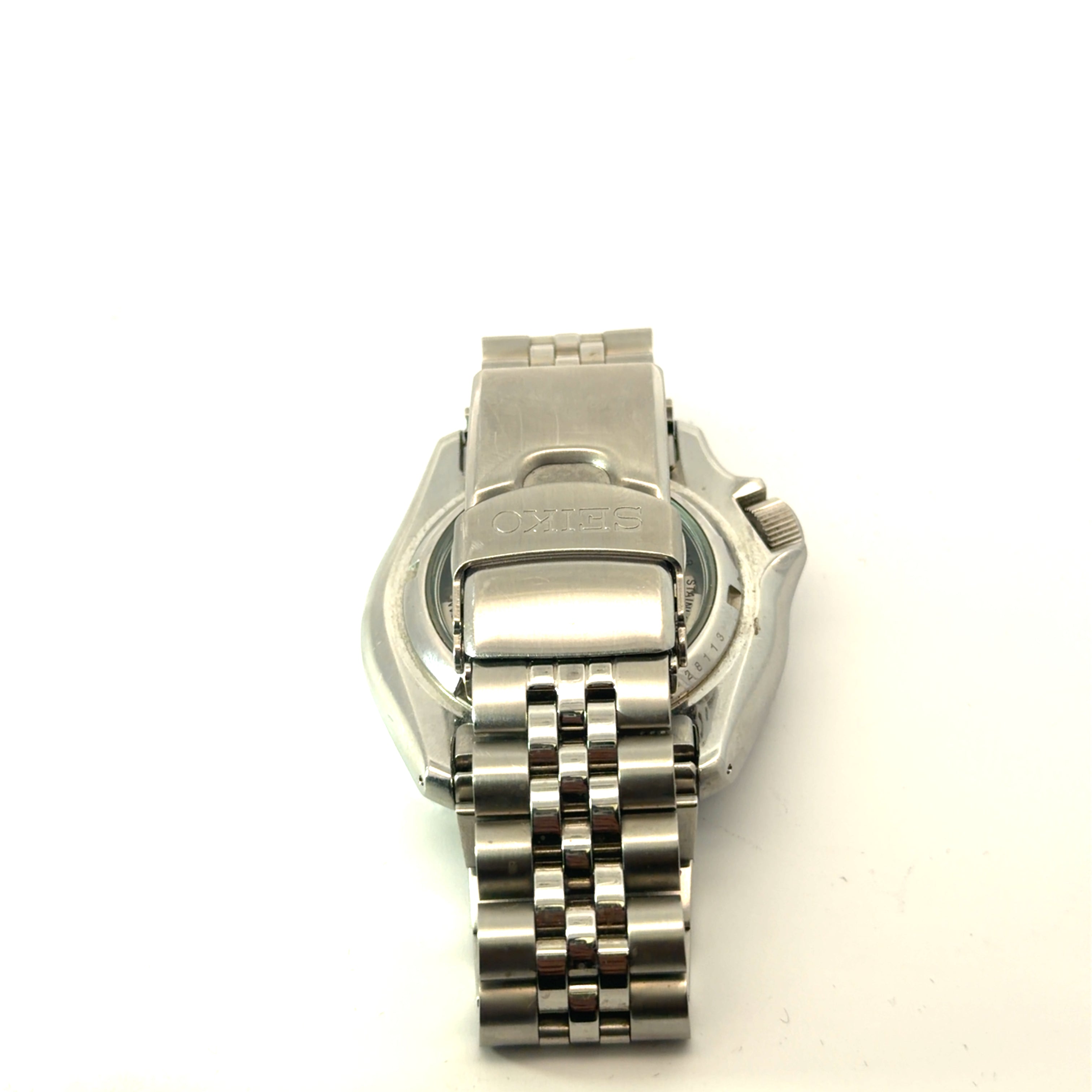 Pre-Owned Seiko 5 Sports SKX Style GMT / Automatic/ 42.5mm/ Blue Dial/ Date/ Steel Case and Band
