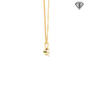 18k Yellow Gold .50ct G SI1 Round Diamond Solitaire Pendant
