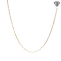 18k Rose Gold Link Necklace 2.3 gram 16"in