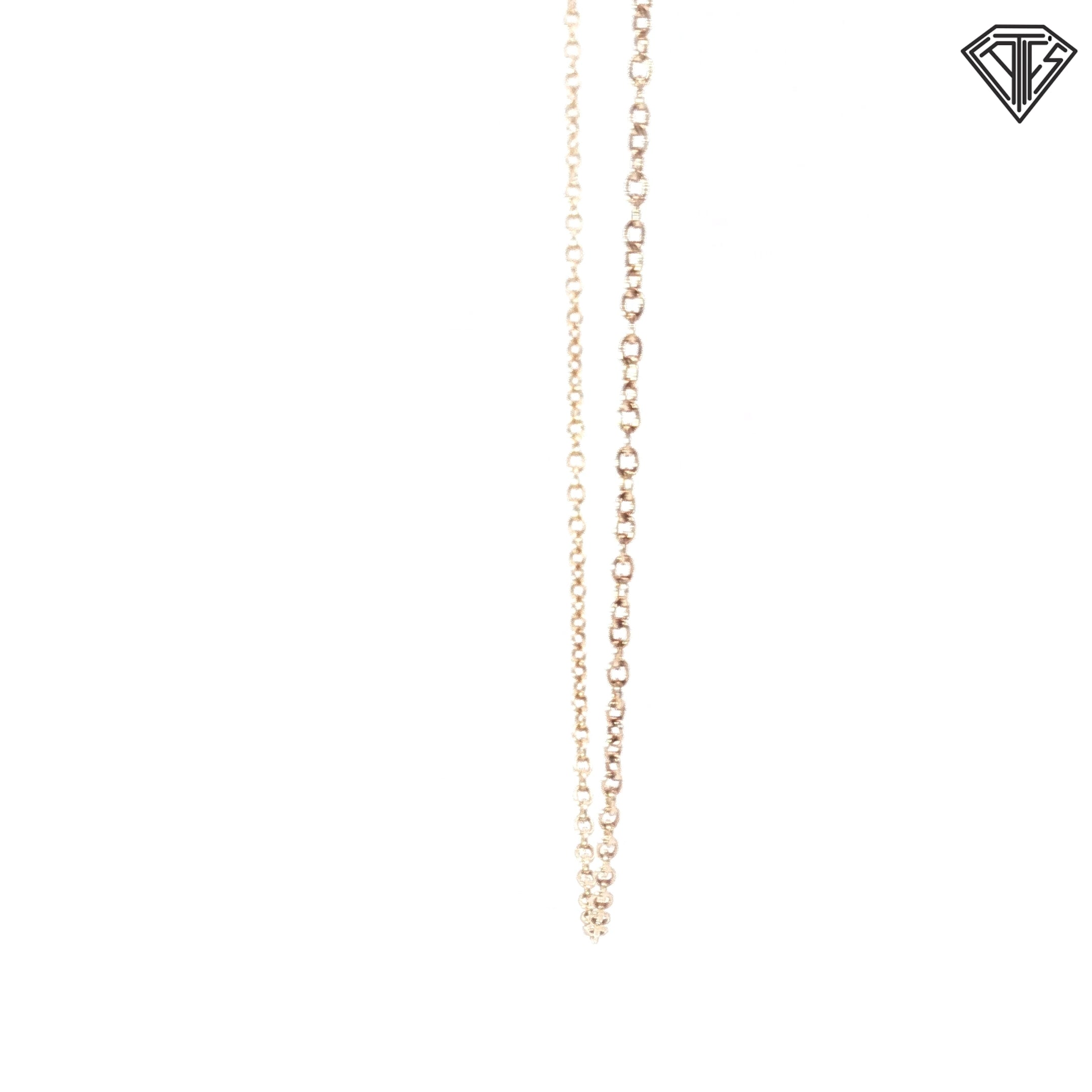 18k Rose Gold Link Necklace 2.3 gram 16"in