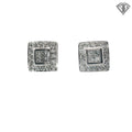 Platinum 1.94ct G VS2 Round and Baguette Mid-Century Spray Brooch, Circa 1945-1960 Vintage Brooch/ Pin