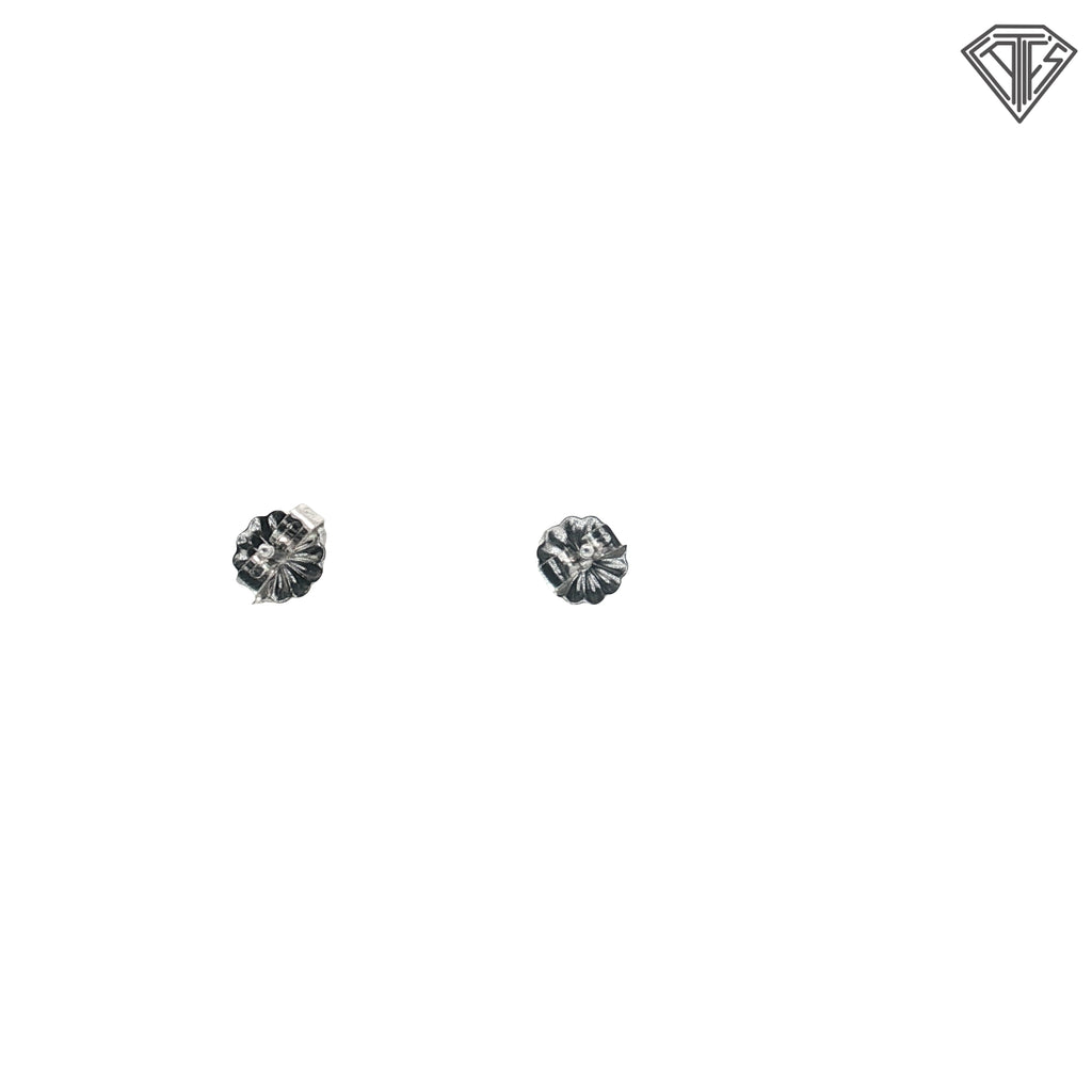 14k White Gold 2.00ct H/ I SI1/ SI2 Princess Cut Stud Earrings